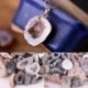 2.5x5cm Achát Geodes Gyűjtemény Nyers kövek Természetes szeletkristályok Félig gyógyító fokozat