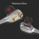 Fekete 7D HIFI fülhallgató fülhallgató fejhallgató Dual Dynamaic meghajtó Super Bass sztereó fejhallgató