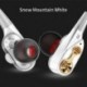 Fekete 7D HIFI fülhallgató fülhallgató fejhallgató Dual Dynamaic meghajtó Super Bass sztereó fejhallgató