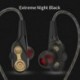 Fekete 7D HIFI fülhallgató fülhallgató fejhallgató Dual Dynamaic meghajtó Super Bass sztereó fejhallgató