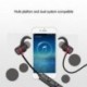 Fekete Vezeték nélküli Bluetooth mágneses fülhallgató fejhallgató Vízálló sport sztereó fejhallgató