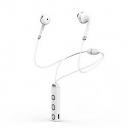 fehér Sport Bluetooth mágneses fülhallgató kihangosító nyakpánt fejhallgató sztereó fejhallgató