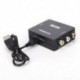 fehér Mini HDMI - RCA AV / CVBS adapter HD 1080P HDMI2AV Video Converter TV-hez