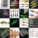 3db halászati csalit (hossza 17cm) Horgász csalik Crankbaits horogok Garnélarák Minnow Frog Fish Baits Bass Tackle Tool