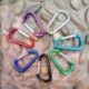 5X alumínium D-gyűrű karabiner kulcslánc csipesz Snap Hook Karabiner kemping kulcstartó