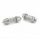 2X 6 LED Pure White Car Festoon belső Dome C5W könnyű lámpa izzó 36mm DC 12V