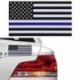 5 PCS rendőr Vékony kék vonal Amerikai zászló Vinyl Decal autó matrica