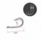 7 * 100db 10 méretű fekete válogatott horgászpálcás élezett horog Fishhook jig