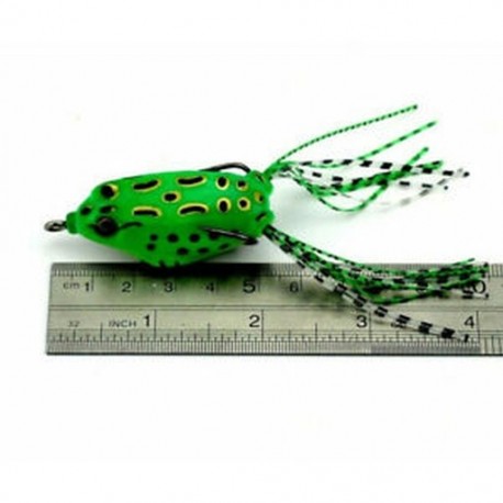 1PC véletlenszerű 5db halászati csalik Nagy béka Topwater Crankbait horog Bass zsákmány eszköz