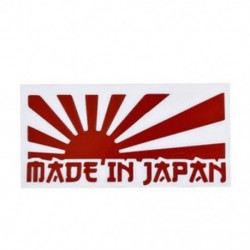 Piros Rising Sun készült Japánban JDM autó matrica matrica matricák matricák dekor