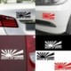 Piros Rising Sun készült Japánban JDM autó matrica matrica matricák matricák dekor