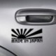 Piros Rising Sun készült Japánban JDM autó matrica matrica matricák matricák dekor