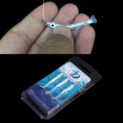 3db csalik (hossza 5,5 cm) Halászati csalik Bass Crankbaits Horgok Minnow garnélarák béka Fish Baits Tackle Tool