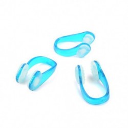 Kék 3 db férfiak nők tiszta fekete kék szilikon PVC úszni úszó orr csipesz eszköz