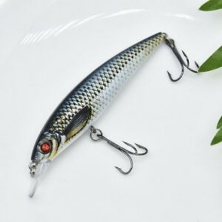 * 2 Mini színes festés halászati csalit mesterséges crankbaits Minnow Wobbler Lure 11cm