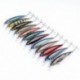 * 2 Mini színes festés halászati csalit mesterséges crankbaits Minnow Wobbler Lure 11cm