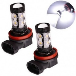 2x H8 H11 6000K 30W nagy teljesítményű fehér LED ködlámpa Canbus lámpa izzó