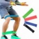 Kék Jóga ellenállás zenekarok Fitness gumi hurok Pilates edzés gyakorlat rugalmas zenekar