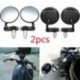 Motorkerékpár fekete kör 7/8 &quot Bar End Cafe hátsó oldalsó tükrök Bobber Cafe Racer számára