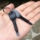 Fekete EDC csavarhúzó rozsdamentes acél kulcstartó kulcstartó Multi szerszámos zseb szabadtéri eszköz