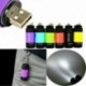 Fekete 1db USB újratölthető LED-es villanófényű lámpa zsebkulcs kulcstartó vízálló
