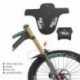 Fekete 1Pair kerékpár legkönnyebb MTB sárvédők gumiabroncs gumiabroncs sárvédő beállítása kerékpáros