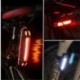 Vörös fény 1X USB újratölthető kerékpár LED-es hátsó lámpa kerékpárbiztonsági kerékpáros figyelmeztetés