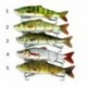 3 * Minnow horgászbéka Crank Bait horgok Bass Crankbaits Fogás a süllyedő Popper