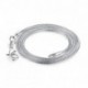 12 db / szett 1.2mm 20" ezüst színű nyaklánc ékszer hobbi szett