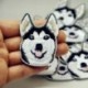 1PCS Husky kutya hímzés varrni vasalat a javítás jelvény ruhák szövet Applique DIY