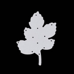 * 3 levél (7 * 4,8 cm) DIY Metal 3D vágószerszámok Stencil Scrapbook Album papírkártya Dombornyomó kézműves