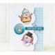 * 8 (14X4CM) DIY Metal 3D vágószerszámok Stencil Scrapbook Album papírkártya Dombornyomó kézműves