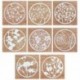 * 8 (14X4CM) DIY Metal 3D vágószerszámok Stencil Scrapbook Album papírkártya Dombornyomó kézműves