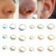 3db piercing - orrkarika - fülbevaló - Retro ékszer szett 6mm - 8mm - 10mm