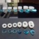 1db piramis (5 * 5cm) 1 / 7pcs szilikon öntvény DIY készítése penész gyanta kézműves nyaklánc medál ékszerek