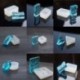 1db piramis (5 * 5cm) 1 / 7pcs szilikon öntvény DIY készítése penész gyanta kézműves nyaklánc medál ékszerek