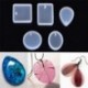 1db piramis (5 * 5cm) 1 / 7pcs szilikon öntvény DIY készítése penész gyanta kézműves nyaklánc medál ékszerek