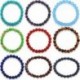 * 35 8mm Férfi természetes láva rock drágakő gyöngy karkötő Buddha fej Charm gyöngyös karkötő
