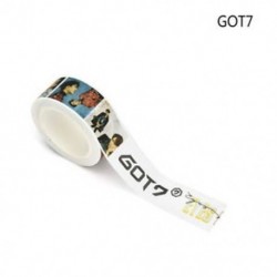 20mm x 10m-es GOT7 Washi dekor szalag - dekoratív öntapadós szalag - 11
