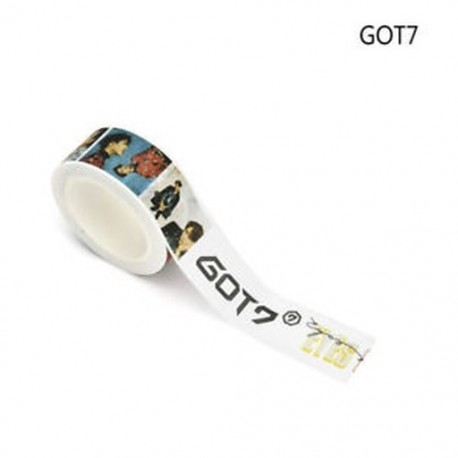 20mm x 10m-es GOT7 Washi dekor szalag - dekoratív öntapadós szalag - 11