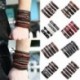 28 * Men&*39 s Vintage fonott bőr csukló karkötő Retro Bangle karszalag mandzsetta ékszerek