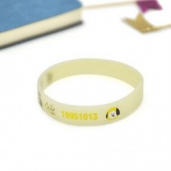 Citromsárga színű CHIMMY fluoreszkáló - sötétben világító karkötő - KPOP - BTS - Bangtan Boys - BT21