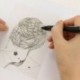 0,5 mm-es Fineliner rajz toll képregény Anime tartós Art Marker toll vízálló