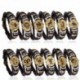 * 2 Szűz 12 Csillagképek Horoszkóp Unisex Pár Bőr Bangle karkötő