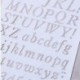 1 * Ábécé betű szám rétegezés stencil festés Scrapbooking papír kártyák kézműves