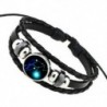 * 3 Taurus 12 Csillagképek Horoszkóp Unisex Pár Bőr Bangle karkötő
