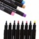 Sárga 8Colors Permanent Fabric Paint Marker póló toll DIY Graffiti ruházati cipők számára
