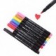 Sárga 8Colors Permanent Fabric Paint Marker póló toll DIY Graffiti ruházati cipők számára