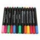 Sárga 8Colors Permanent Fabric Paint Marker póló toll DIY Graffiti ruházati cipők számára