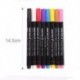 Lila 8Colors Permanent Fabric Paint Marker póló toll DIY Graffiti ruházati cipők számára